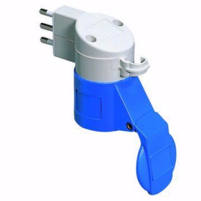 Picture of ADAPTOR 16A 230V 2P+T,   ST GERMAN