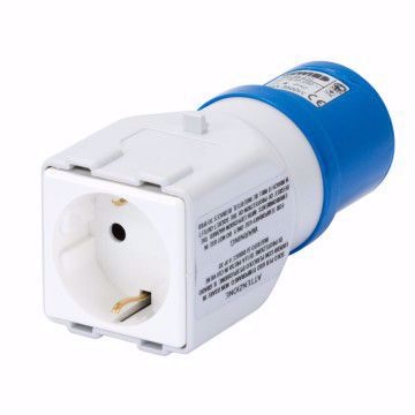 Picture of ADAPTOR 16A 230V 2P+T,  6H ST GERMAN