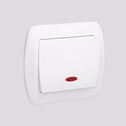 Picture of INTRERUPATOR ST  LED SIMPLU ALB SIMON AKORD, AW1L/11