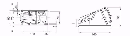 Picture of PRIZA FIXA PT 2P+T 16A 250V IP44 GW  62477