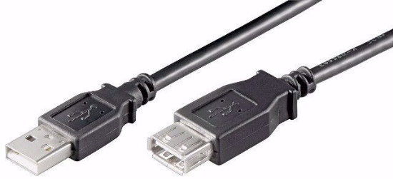 Imagine CABLU USB2 1,8M A TATA>AMAMA,NEGRU,USB2 EXT-LC-BK/1,8-BU,  93599