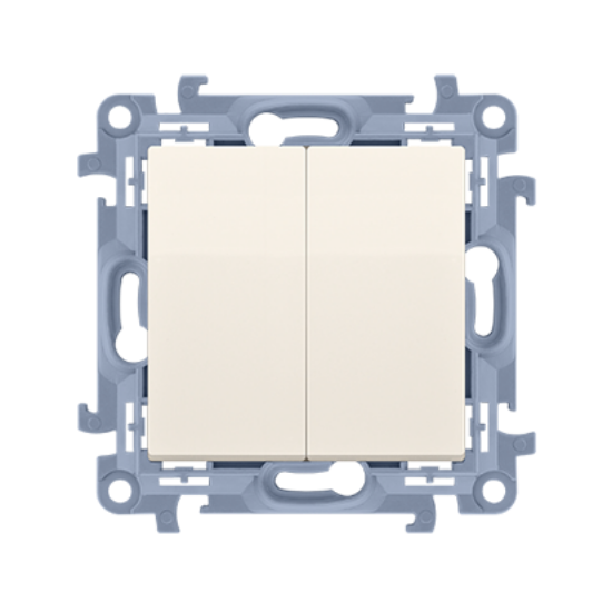 Imagine INTRERUPATOR ST DUBLU  CREM SIMON 10,CW5.01/41 F RAMA