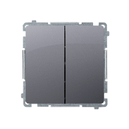 Imagine INTRERUPATOR ST SCARA DUBLU ARGINTIU MAT SIMON BASIC,BMW6/2.01/43 F RAMA