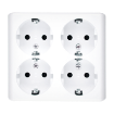 Imagine BLOC 4 PRIZE 2P+E 16A 250V ALB CLASSIC EGSZ4NZ/11