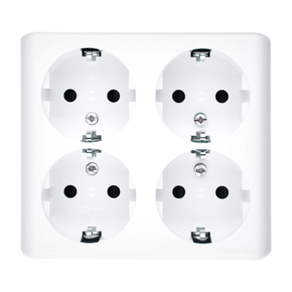 Picture of BLOC 4 PRIZE 2P+E 16A 250V ALB CLASSIC EGSZ4NZ/11