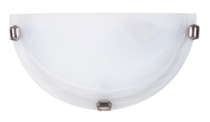 Picture of APLICA  1*E27  60W FI300 1/2 METAL+STICLA  IP20 ALABASTRO 3002