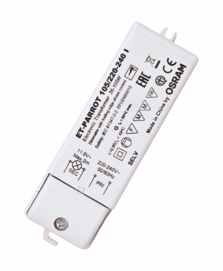 Imagine TRAFO ELECTRONIC 105W  240VAC/11.5VAC OSRAM  PT BEC HALOGEN
