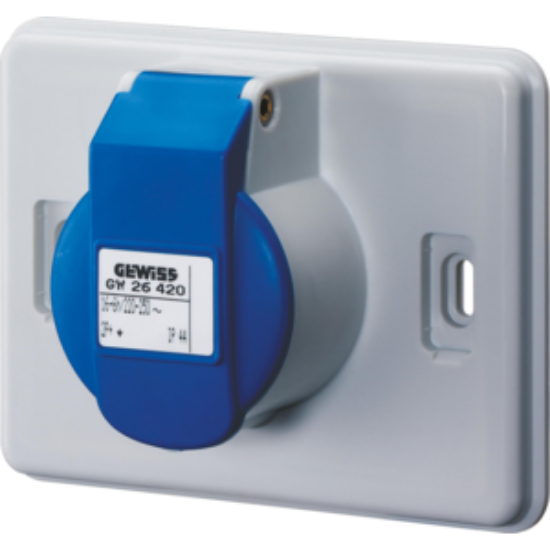 Imagine PRIZA FIXA ST 3MD 2P+T 16A 230V IP44, 6H, GW  26420 EXT COMBI