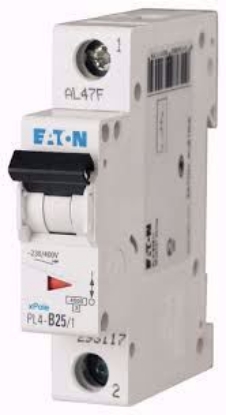 Picture of DISJUNCTOR 1P C   2A  4.5KA 1MD PL4-C2/1 164730