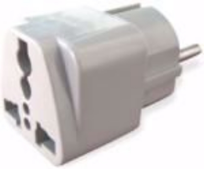 Picture of ADAPTOR 16A 230V 2P+E, STD GERMAN / MULTISTECHER,  BL/1 ,15-97, 01-033