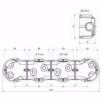 Picture of DOZA APARAT ST RIGIPS 4LOC FI 72*45MM 4D 285* 72*45 KP64/4L-NA