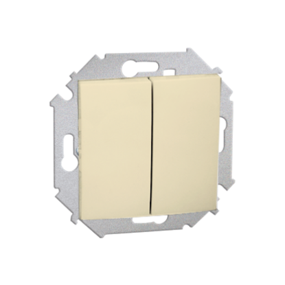 Imagine INTRERUPATOR ST SCARA DUBLU CREM SIMON 15, 1591397-031, Fara RAMA