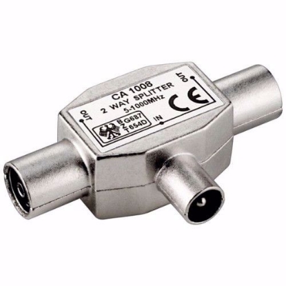 Picture of DISTRIBUITOR COAXIAL TIP T ANTENA TV, 1*TATA-2*MAMA METAL  FS 28