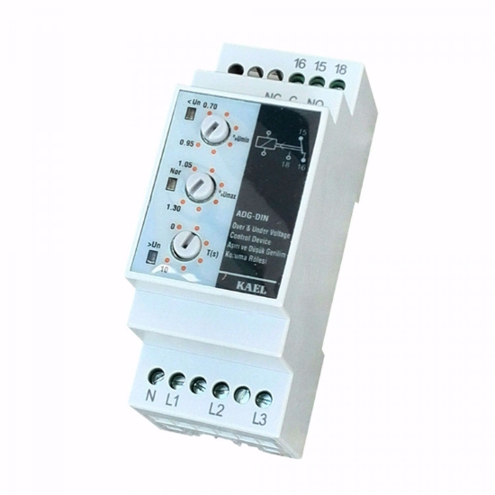 Imagine RELEU MONITORIZARE TENSIUNE TRIF   5A 400V 2MD 1-10SEC REGLAJ SUPRA/SUBTENSIUNE