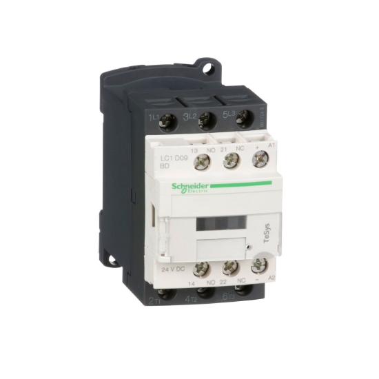 Picture of CONTACTOR   9A 3P  24VDC 1ND+1NI LPL LC1D09BD
