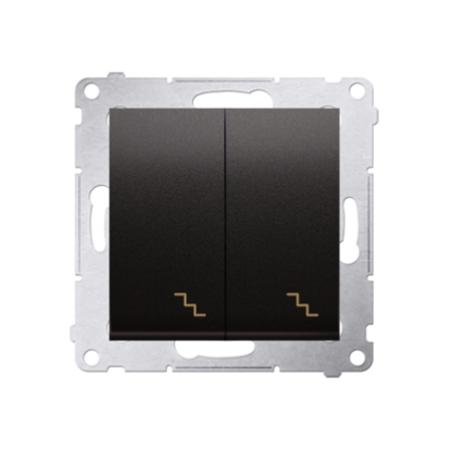 Imagine INTRERUPATOR ST SCARA DUBLU ANTRACIT SIMON 54,DW6/2.01/48 F RAMA