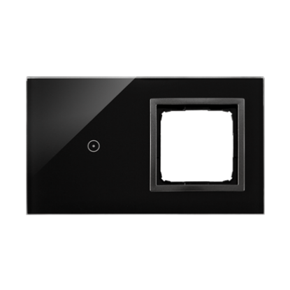 Picture of RAMA STICLA TOUCH 2M 1SIMB + LOC PRIZA  NEGRU SIMON 54 TOUCH DSTR210/73