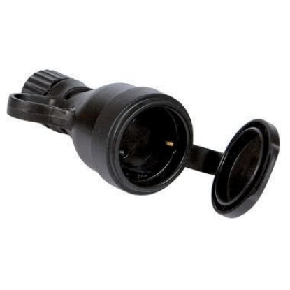 Picture of PRIZA (CUPLA) CAUCIUC 2P+T 16A 250V  ST.TED  IP44  FANT81032