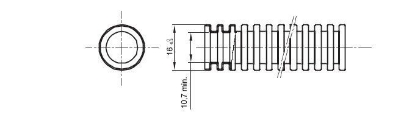 Imagine TUB FLEXIBIL FI20/15MM - LA METRU - MEDIU, ALB DX16220, 2J,750N