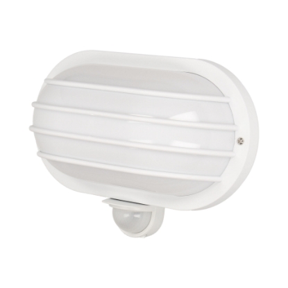 Picture of APLICA CU SENZOR  MISCARE 180 GRD, 1X60W, E27, IP44, ALB, CU OBTURATOR, SOLANO