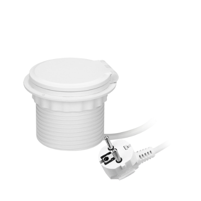 Imagine PRIZA MOBILIER,  FI 80, IINDUCTIE , 2P+E, 1USB, ALB,