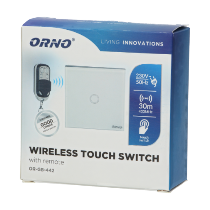 Picture of INTRERUPATOR SIMPLU TOUCH, CU TELECOMANDA,  OR-GB-442