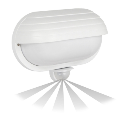 Picture of APLICA CU SENZOR  MISCARE 180 GRD, 1X60W, E27, IP44, ALB, CU OBTURATOR, SOLANO