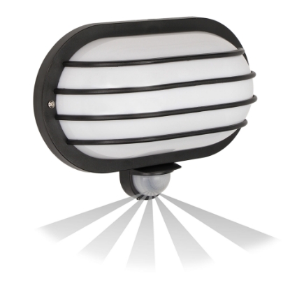 Picture of APLICA LED CU SENZOR MISCARE140,  10W, 4000K, 800LM, IP54, NEGRU, AGAT LED