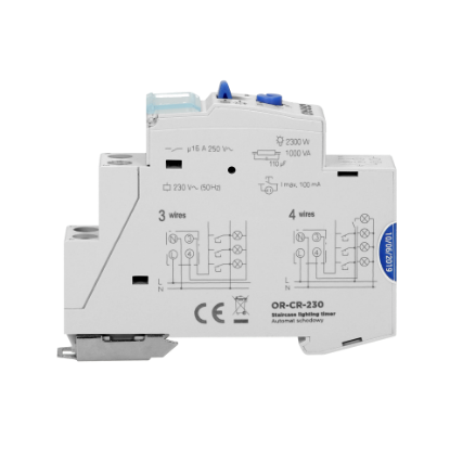Imagine AUTOMAT SCARA 30S-20MIN 230VAC 10A 1MD  INSTALARE CU 3 SAU 4 FIRE  PE SINA