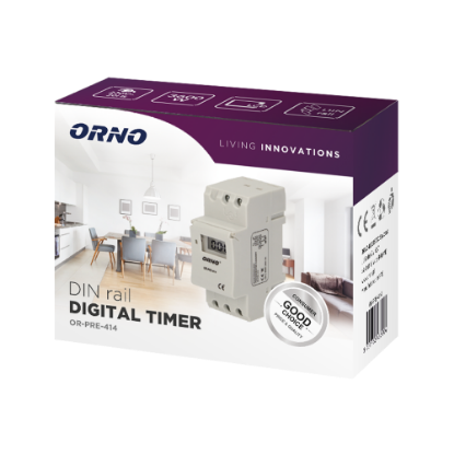 Imagine PROGRAMATOR ORAR 16A 230VCA SAPTAMANAL, 2M, 8 PROGRAME, PE SINA,MAX3600W