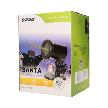 Imagine Proiector lasor de gradina SANTA,  230V, IP65, OR-PS-6078