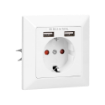 Picture of PRIZA ST, 2P+E, 2USB, OR-AE-13140(GS)