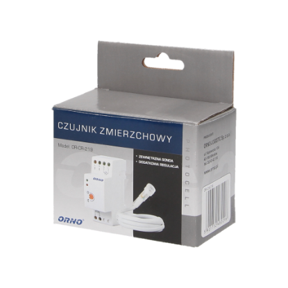 Imagine SENZOR CREPUSCULAR CU SONDA EXTERNA ERMETICA, IP65, SINA DIN, 3000W, OR-CR-219