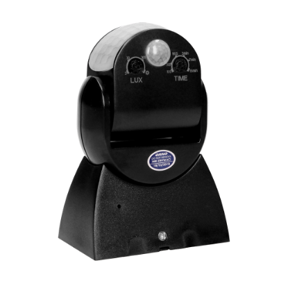 Imagine SENZOR DE MISCARE 360/180 GRADE. 2 SENZORI, IP65, 1200W, NEGRU, OR-CR-254/B