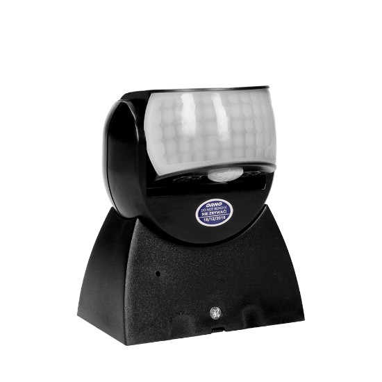 Imagine SENZOR DE MISCARE 360/180 GRADE. 2 SENZORI, IP65, 1200W, NEGRU, OR-CR-254/B