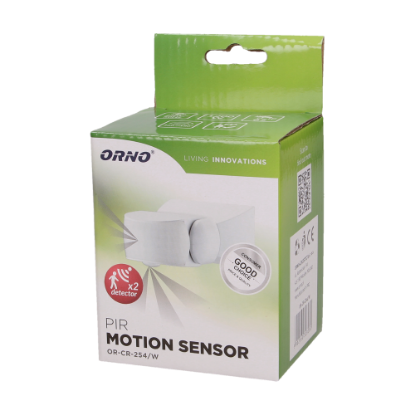 Imagine SENZOR DE MISCARE 360/180 GRADE. 2 SENZORI, IP65, 1200W, ALB OR-CR-254/W