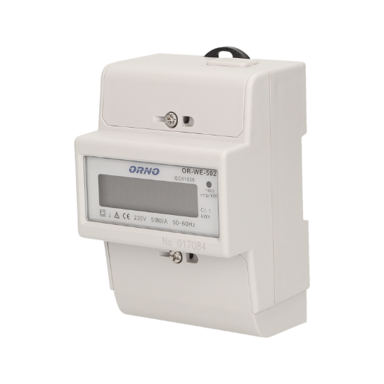 Picture of CONTOR MONOFAZAT PE SINA, DIGITAL, 4.5MD, 5-80A, AFISAJ LCD 6+1, IP20, 