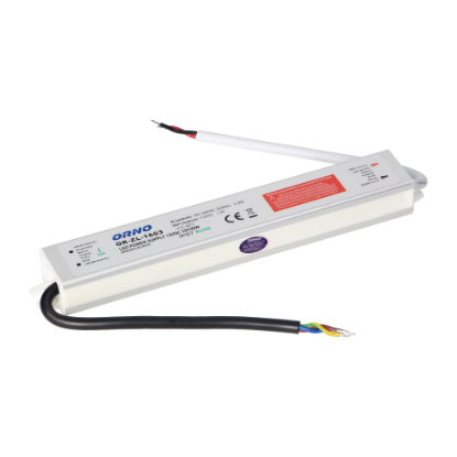 Picture of DRIVER LED, 20W, 100-240VAC/ 12VDC, 1.6A, IP67, METALIC,180/31/22MM