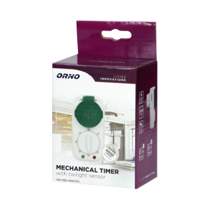 Imagine PRIZA CP 16A  CU TEMPORIZATOR MECANIC SI SENZOR CREPUSCULAR OR-PRE-446(GS)