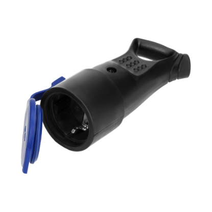 Picture of PRIZA MOBILA (CUPLA) CAUCIUC 2P+T 16A 230V CU CAPAC SI AGATATOR IP44 OR-AE-1370(GS)