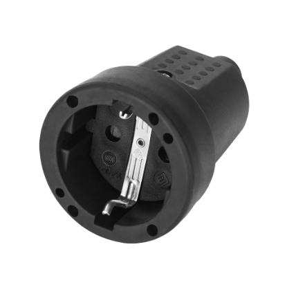 Picture of PRIZA MOBILA (CUPLA) CAUCIUC 2P+T 16A 230V IP44 OR-AE-13223(GS)