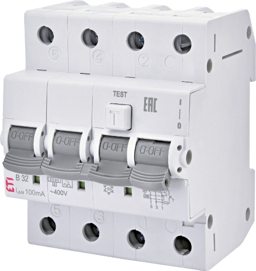 Imagine DIFERENTIAL RCBO 3P+N B 20A, 30MA/TIP A, 6KA, 4MD, KZS-4M