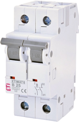 Picture of DISJUNCTOR 1P+N B 25A 6KA 2MD ETIMAT 6