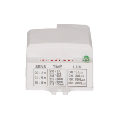 Imagine RELEU CREPUSCULAR , 300-1200W 230VAC, ALB, 5LUX, 30LUX, 150LUX, 2000LUX, REGLAJ 5 SEC-10MI