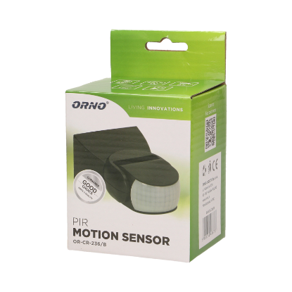 Imagine SENZOR MISCARE,IR, 180GRD, IP65, 1200W 230VAC, NEGRU,MIN 10 SEC-MAX 7 MIN
