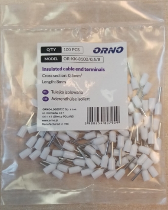 Picture of TUB DE CAPAT IZOLAT, 1* 0.50MMP L 8 - 100BUC/PUNGA - ALB