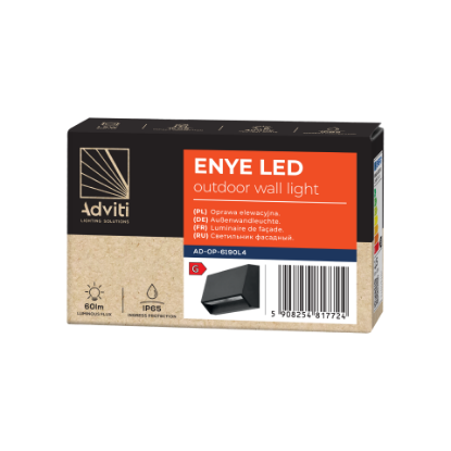 Picture of APLICA LED, IP65,  1.5W, 4000K/  60LM, IK08, ABS+PC, GRI, 100/33/60MM