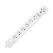Picture of PRELUNGITOR 6PR, 2P+E, STD FRANCEZ, ÎNCARCATOR 2XUSB, 3M, 3X1MMP, ALB OR-AE-13163/3M
