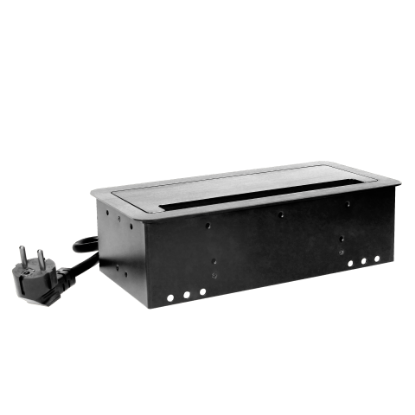 Imagine PRIZA MOBILIER, 3*2P+E, 2USB, STD FR, NEGRU, CABLU 1.5M, (GS)