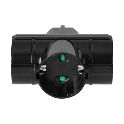 Picture of STECHER TRIPLU  2P+T 16A 230V NEGRU OR-AE-13184(GS)/B